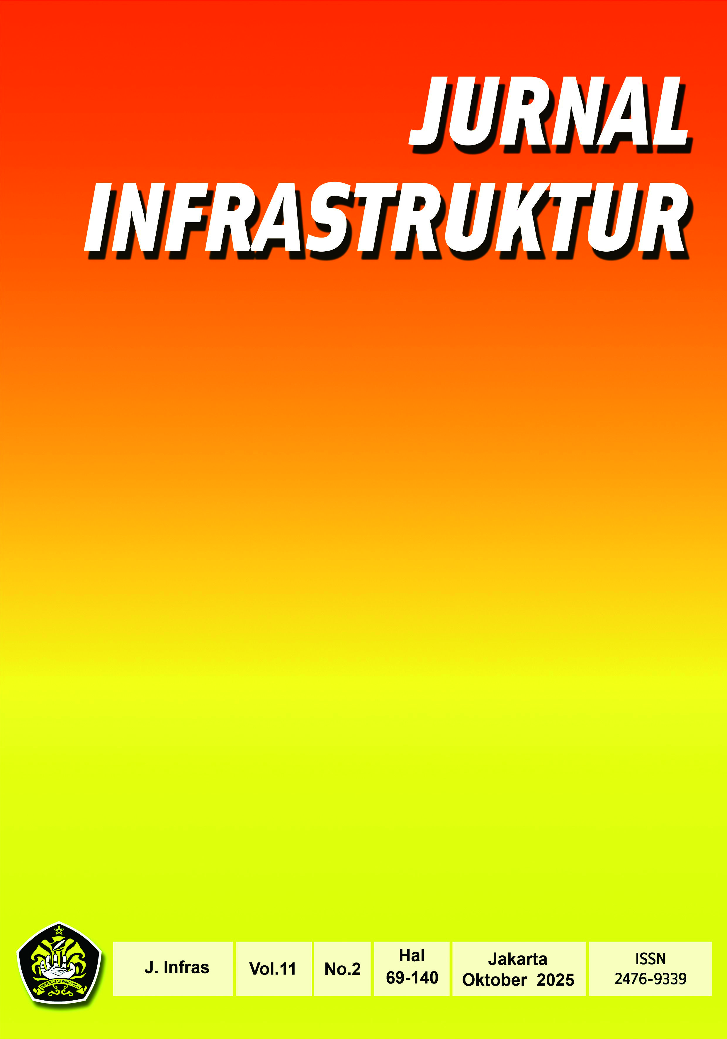 					View Vol. 11 No. 2 (2025): Jurnal Infrastruktur
				