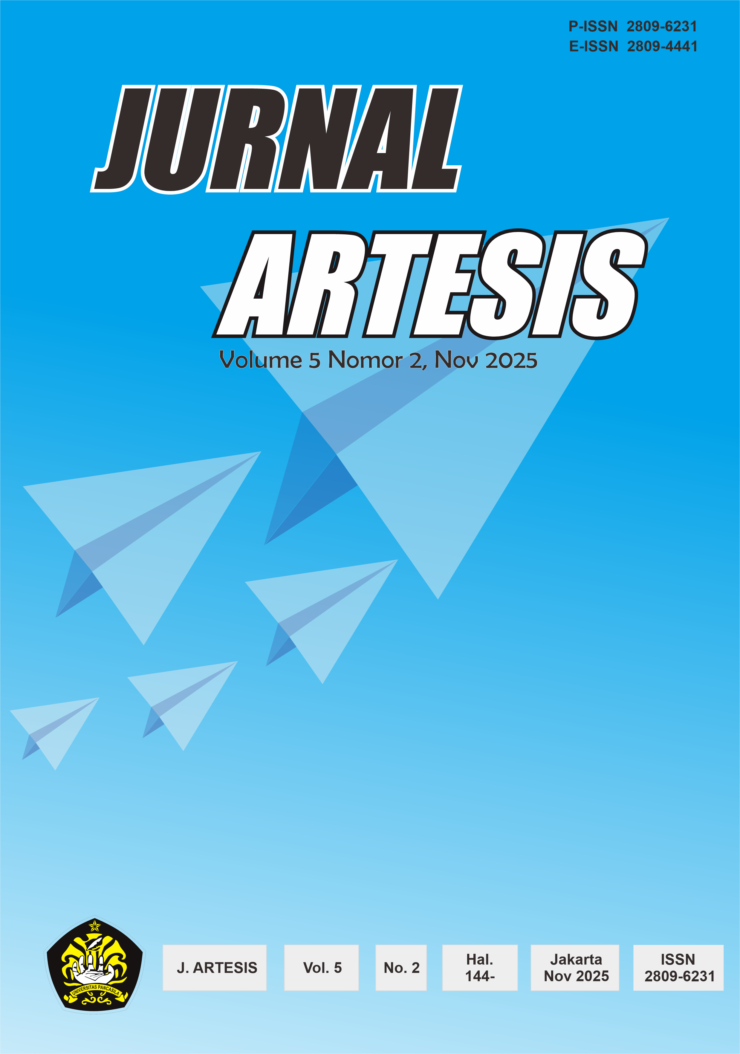 					View Vol. 5 No. 2 (2025): JURNAL ARTESIS
				