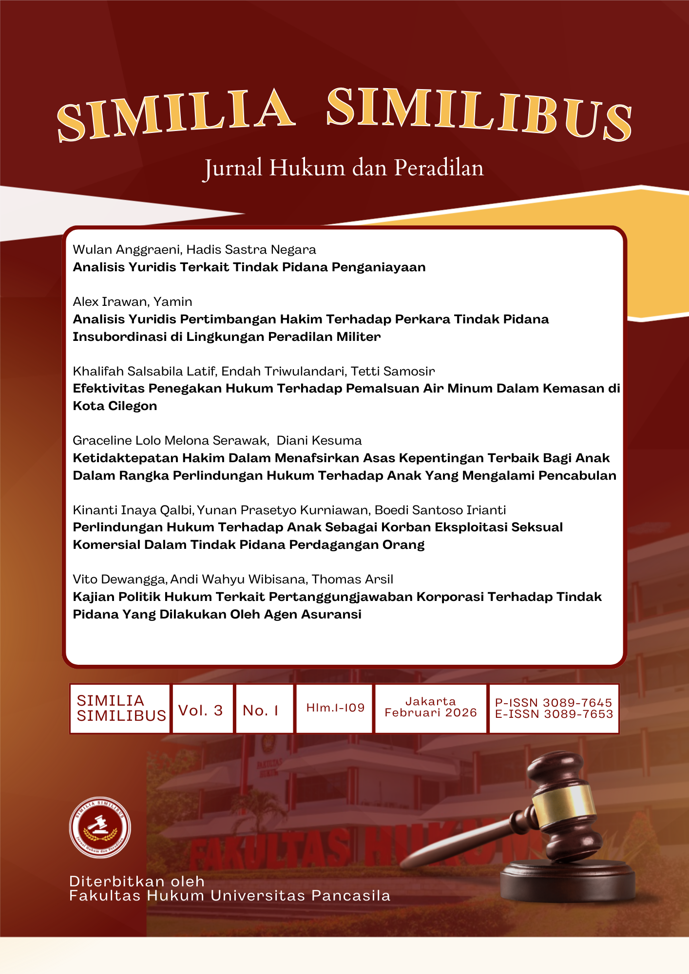 					View Vol. 3 No. 1 (2026): Februari
				